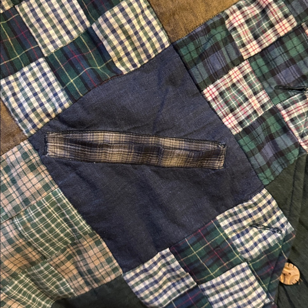 Vintage Patch Magic Patchwork Button-Up Jacket - image 8